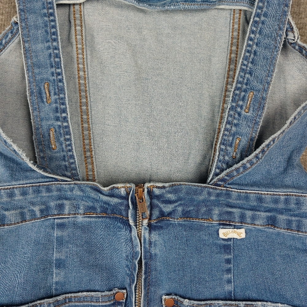 BILLABONG WRANGLER WOMENS BLUE JEAN DENIM WESTERN SUN OVERALLS PANTS SIZE 26 - Picture 9 of 11